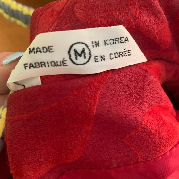 Vintage Red Suede Jacket - Picture 4 of 5